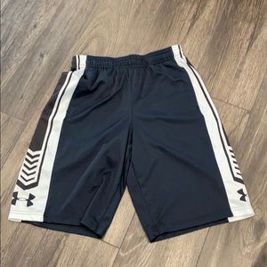 UA youth athletic shorts